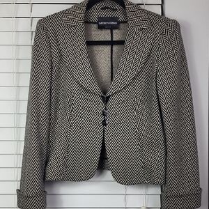 Emporio Armani Black and White Blazer. Size M (Italian 46)